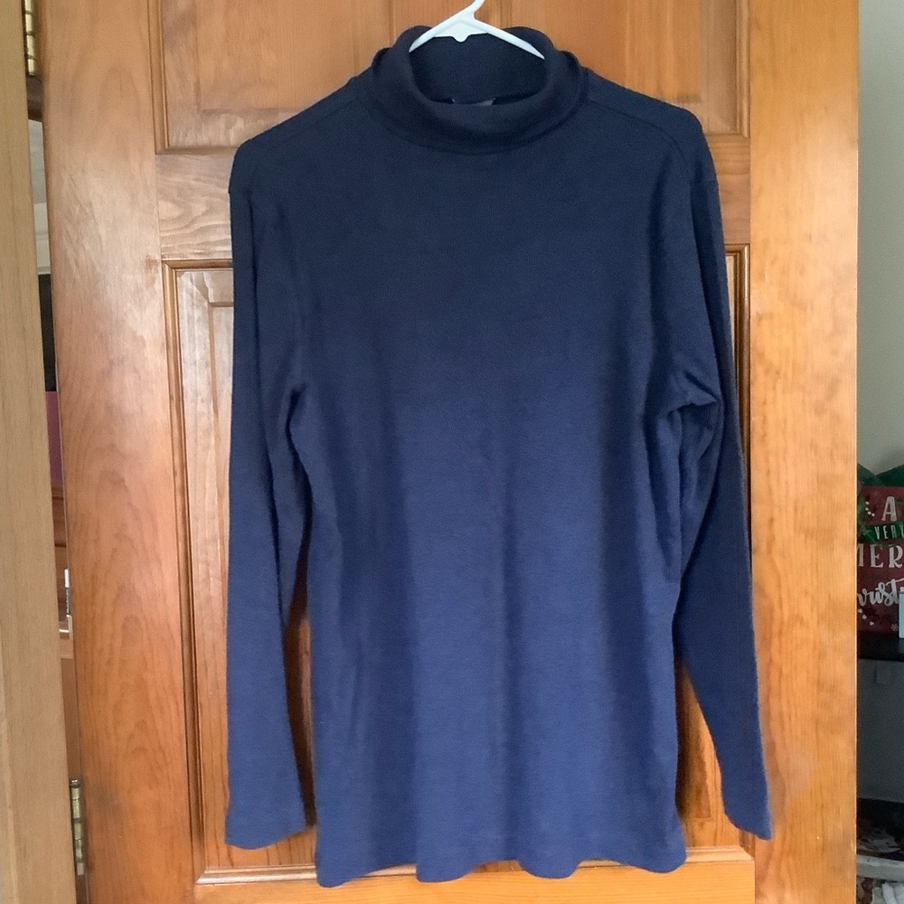 Eddie Bauer blue turtleneck